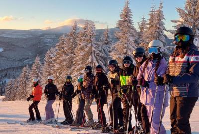 Lyžaři z Tusarky v Horní Malé Úpě