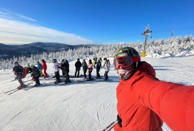 Lyžaři z Tusarky v Horní Malé Úpě