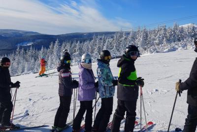 Lyžaři z Tusarky v Horní Malé Úpě