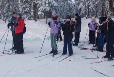 Lyžaři z Tusarky v Horní Malé Úpě