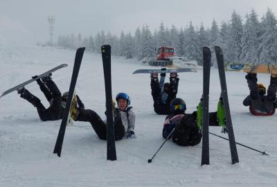 Lyžaři z Tusarky v Horní Malé Úpě