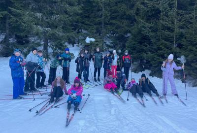 Lyžaři ze 6. a 7. tříd v Horní Malé Úpě