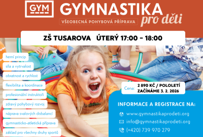 GYMNASTIKA PRO DĚTI v ZŠ Tusarova